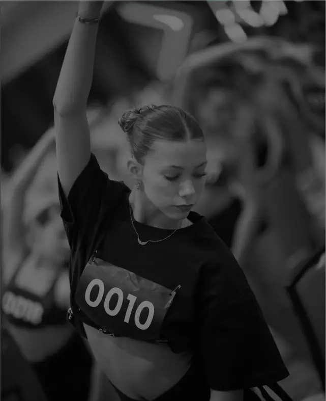 Dancer competing with bib number 0010 at DanceForward